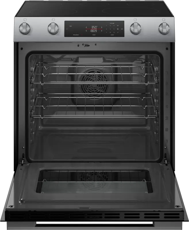 BOSCH 100 Series Electric Slide-in Range 30'' - Stainless Steel (HEF1050MU)