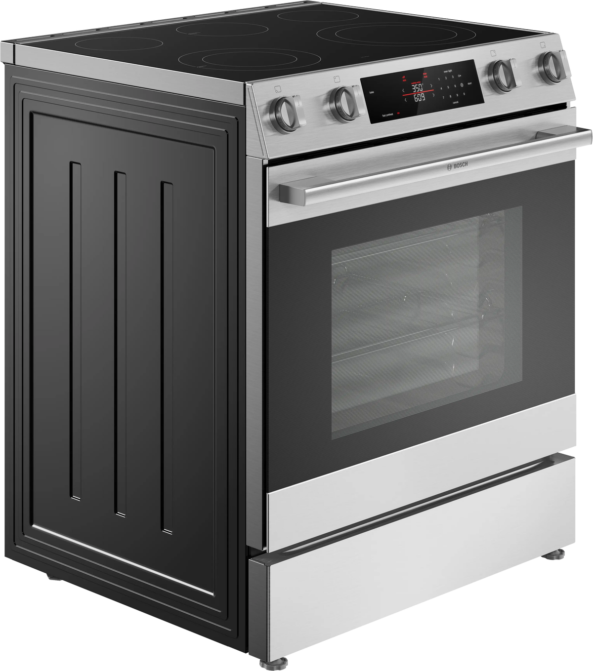BOSCH 300 Series Electric Slide-in Range 30'' - Stainless Steel (HEF3050MU)