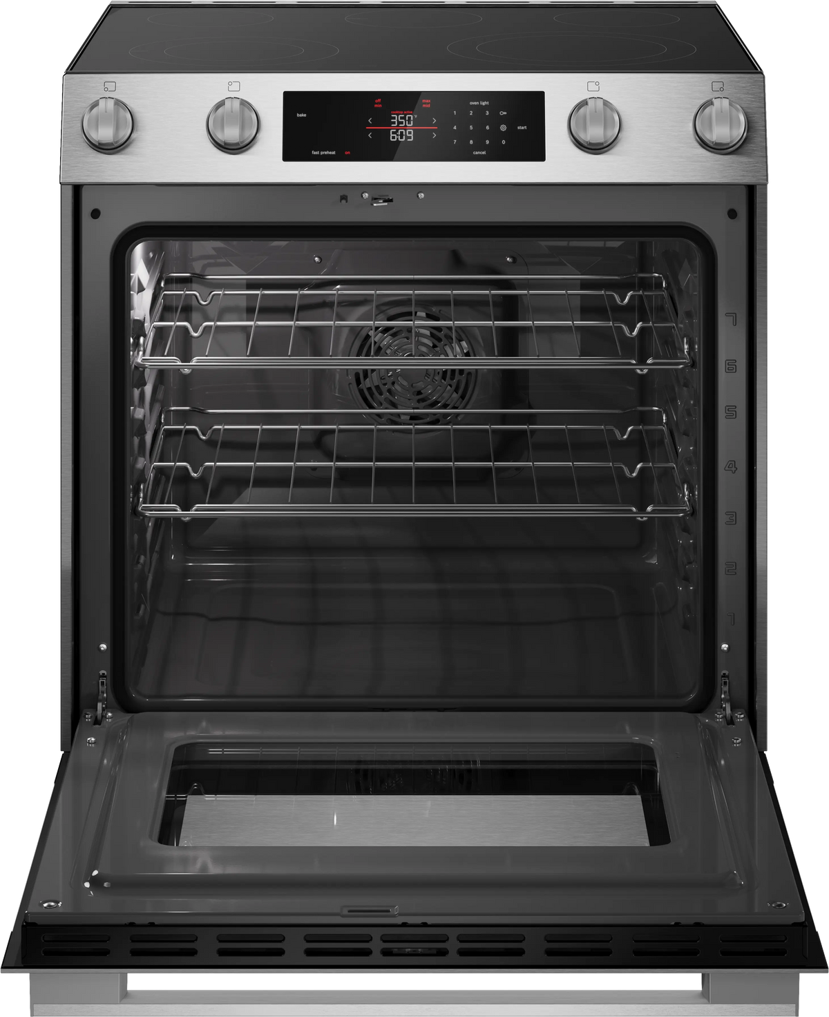 BOSCH 300 Series Electric Slide-in Range 30'' - Stainless Steel (HEF3050MU)