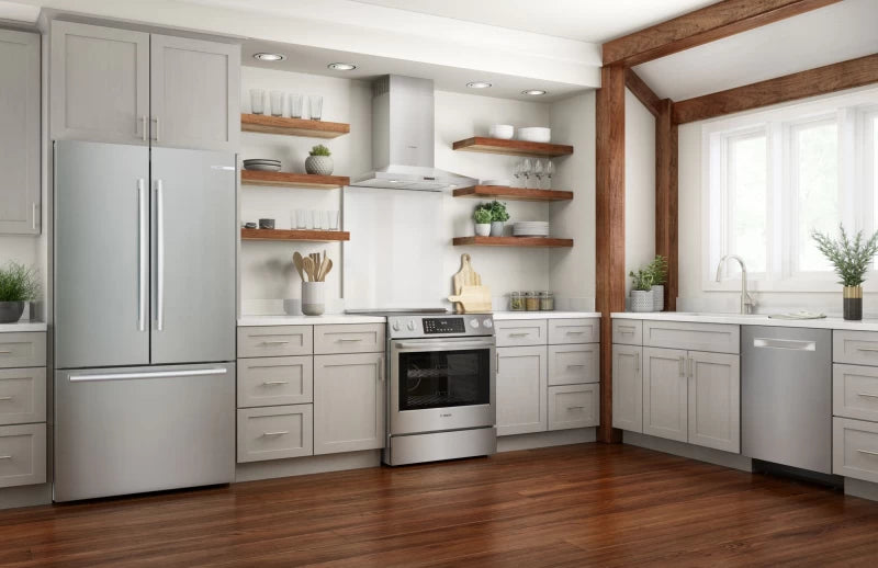 BOSCH 800 Series Electric Slide-in Range 30'' - Stainless Steel (HEI8056U)