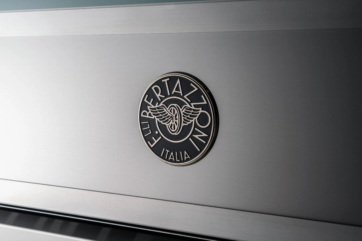 BERTAZZONI 48 inch Induction Range, 6 Heating Zones and Cast Iron Griddle, Electric Self-Clean Oven - Stainless Steel (HER486IGFEPXT)