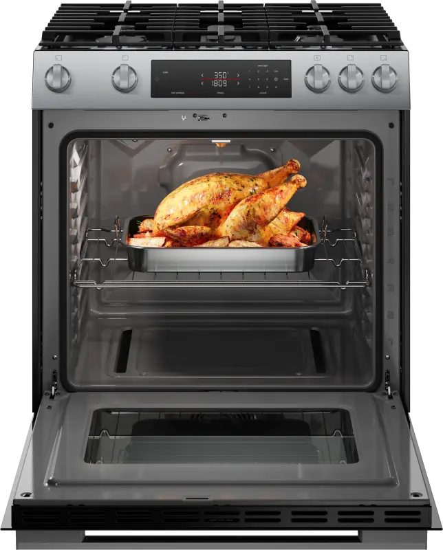 BOSCH 100 Series Slide-in Gas Range - Stainless Steel (HGF1050MUC)