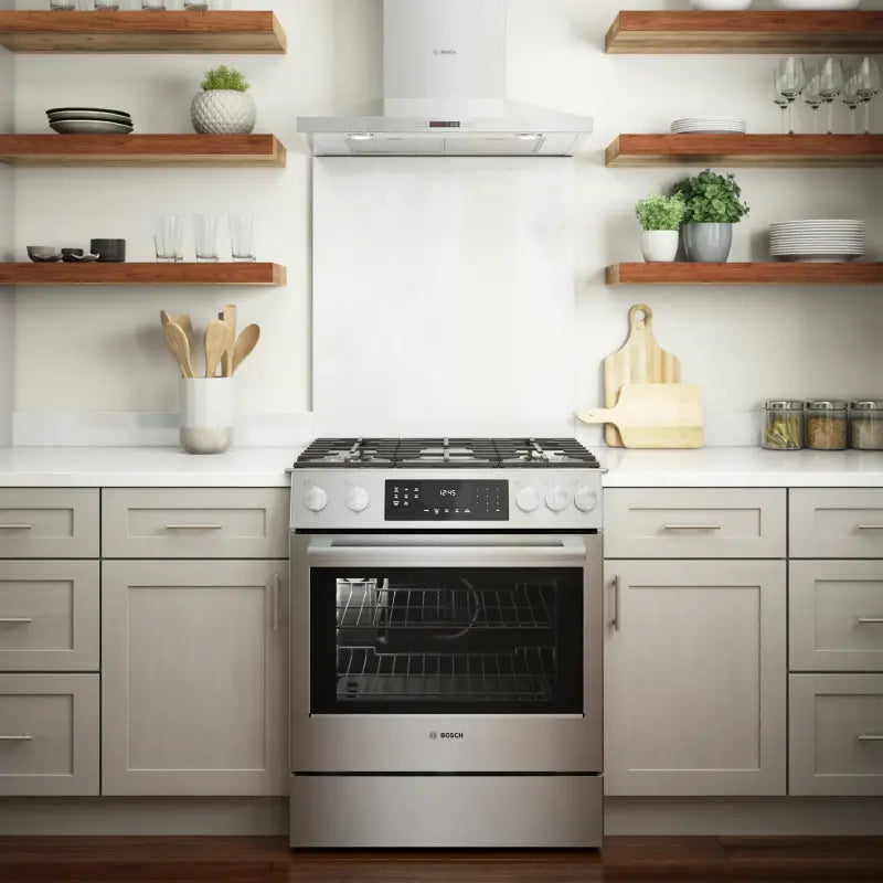 BOSCH 800 Series Gas Slide-in Range 30'' - Stainless Steel (HGI8056UC)
