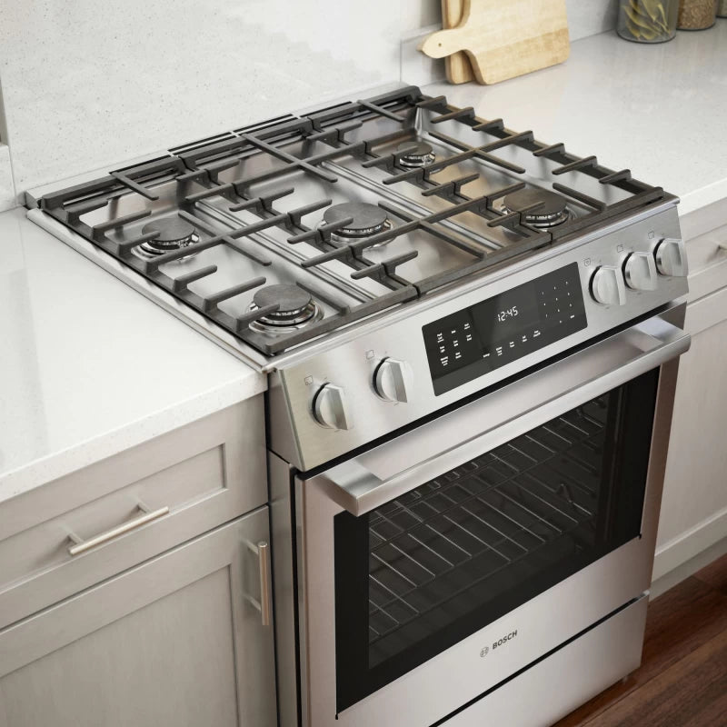 BOSCH 800 Series Gas Slide-in Range 30'' - Stainless Steel (HGI8056UC)