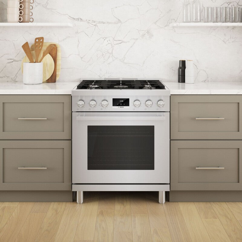 Bosch 800 Series Gas Freestanding Range 30'' - Stainless (HGS8055UC)
