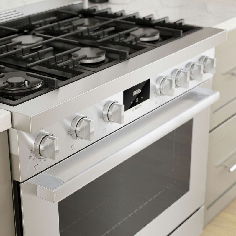 BOSCH 800 Series Gas Freestanding Range 36'' - Stainless Steel (HGS8655UC)