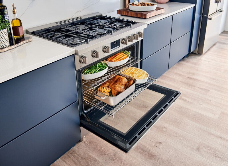 BOSCH 800 Series Gas Freestanding Range 36'' - Stainless Steel (HGS8655UC)