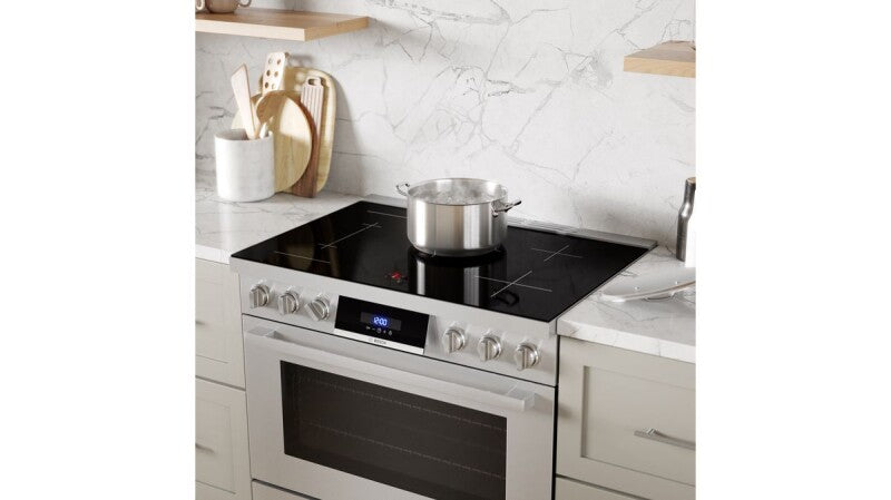BOSCH 800 Series Induction freestanding range 36'' - Stainless Steel (HIS8655U)