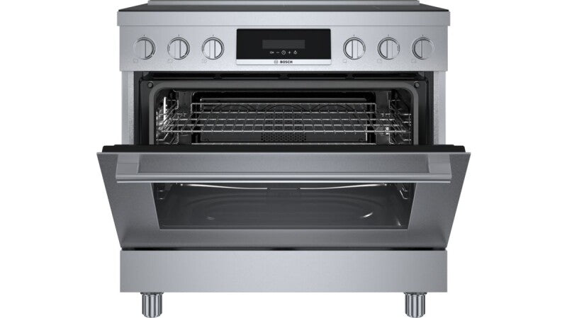 BOSCH 800 Series Induction freestanding range 36'' - Stainless Steel (HIS8655U)