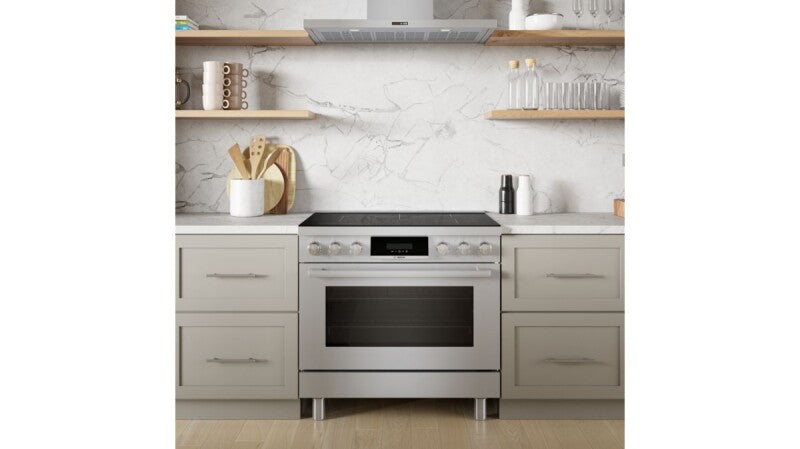 BOSCH 800 Series Induction freestanding range 36'' - Stainless Steel (HIS8655U)