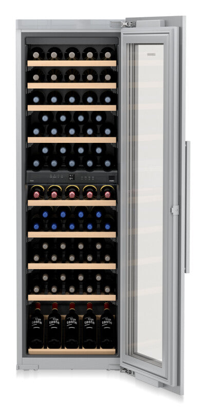 LIEBHERR Built-in multi-temperature wine fridge - Stainless Steel (HW8000)