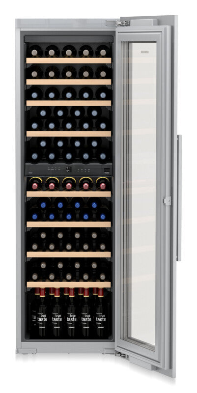 LIEBHERR Built-in multi-temperature wine fridge - Stainless Steel (HW8000)