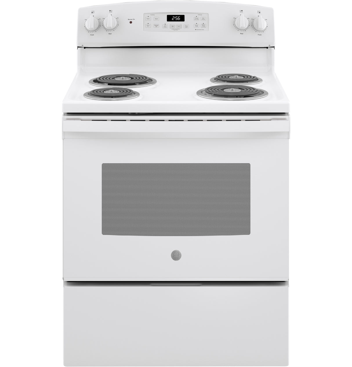 GE GE RANGE ELEC 30" COIL W/ WINDOW, SELF -CLEAN - White (JB256DMWW)