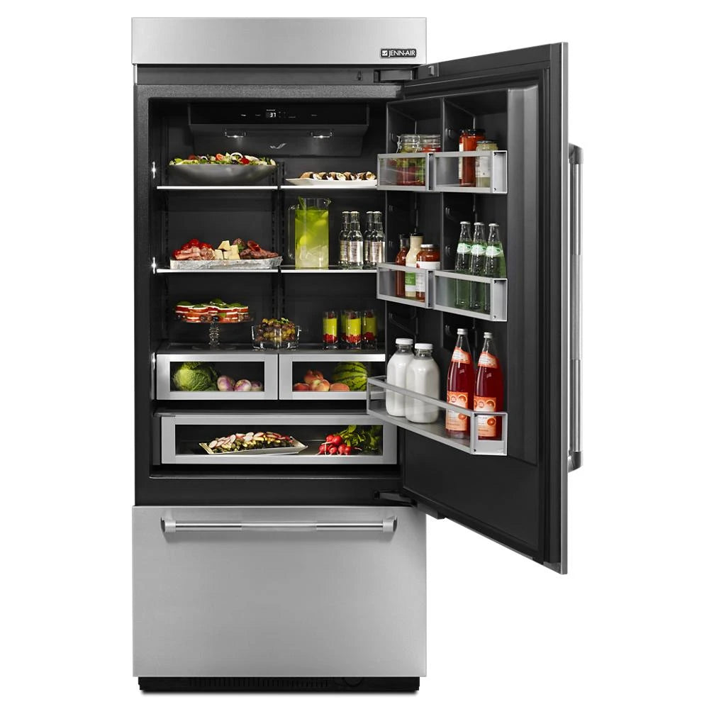 JENNAIR 36” Panel-Ready Built-In Bottom-Freezer Refrigerator (Right-Hand Door Swing) - Panel Ready (JB36NXFXRE)