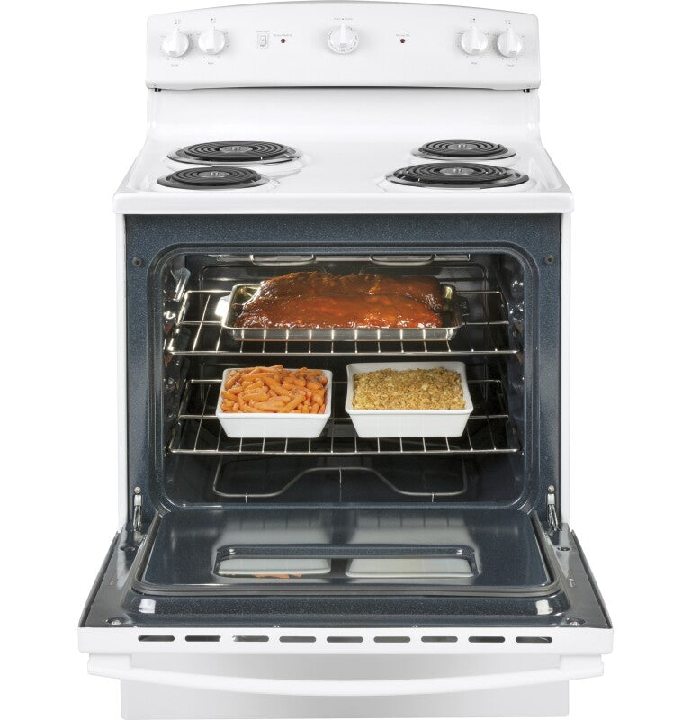 GE 30" Free-Standing Electric Range - White (JBS160DMWW)