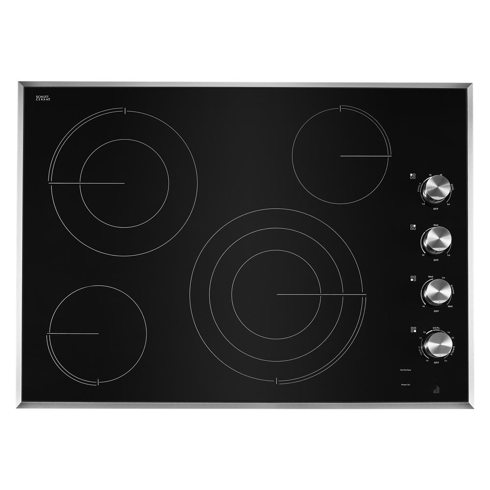 JENNAIR Lustre Stainless 30" Electric Radiant Cooktop - Stainless Steel (JEC3430HS)