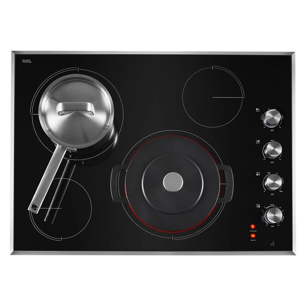 JENNAIR Lustre Stainless 30" Electric Radiant Cooktop - Stainless Steel (JEC3430HS)