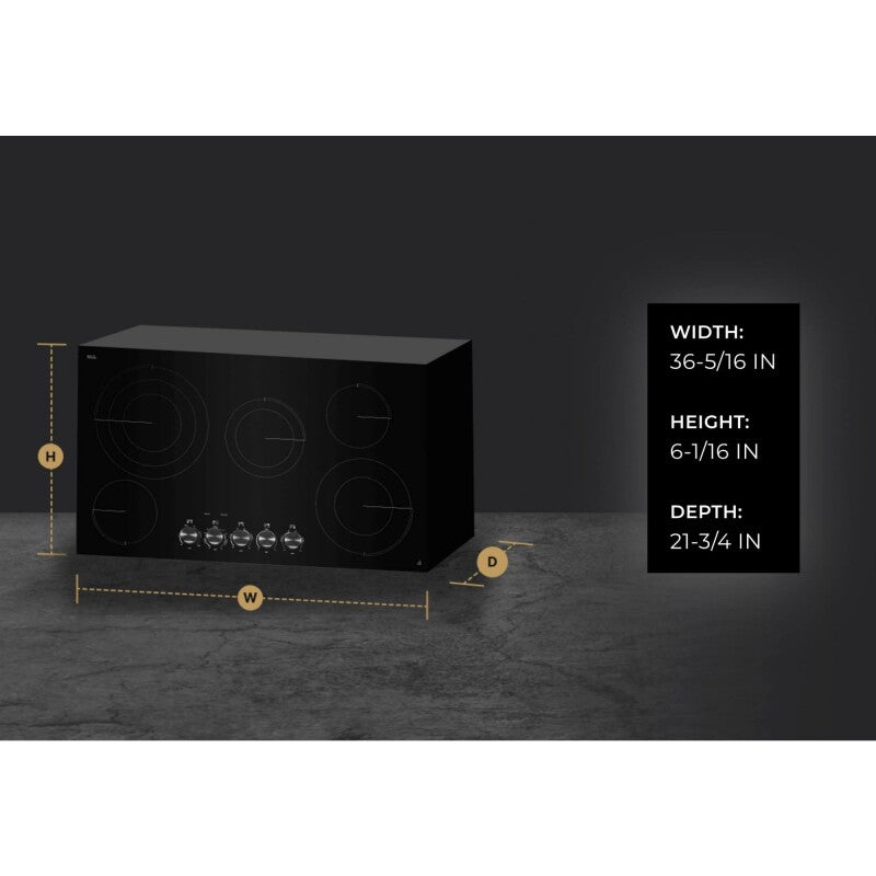 JennAir Oblivion Glass 36" Electric Radiant Cooktop - Black (JEC3536HB)