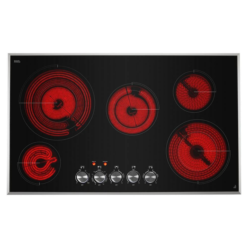 JENNAIR Lustre Stainless 36" Electric Radiant Cooktop - Stainless Steel (JEC3536HS)