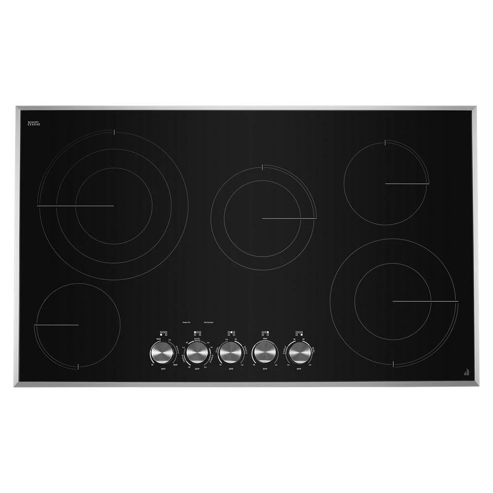 JENNAIR Lustre Stainless 36" Electric Radiant Cooktop - Stainless Steel (JEC3536HS)