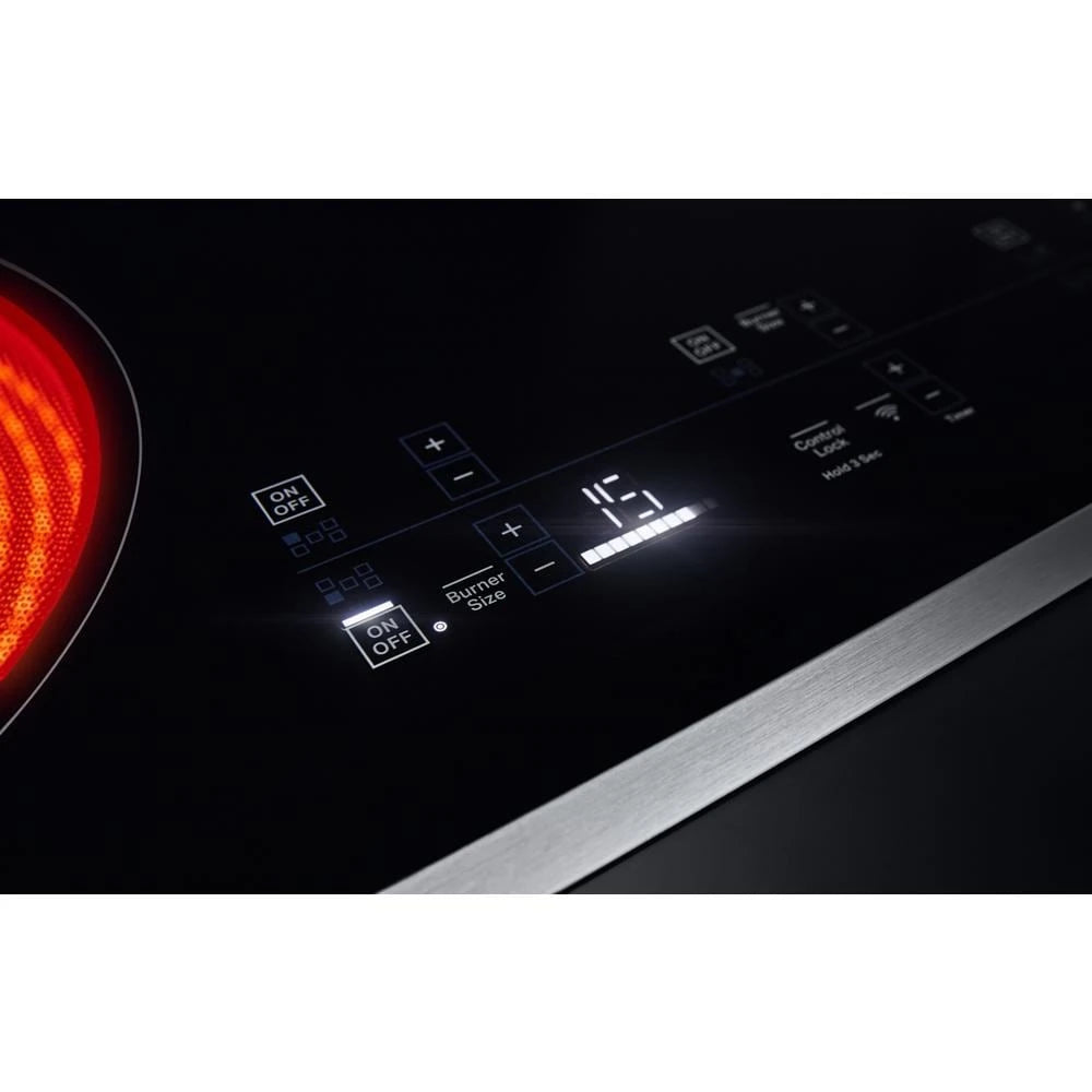 JENNAIR Lustre Stainless 36" Electric Radiant Cooktop - Stainless Steel (JEC3536HS)