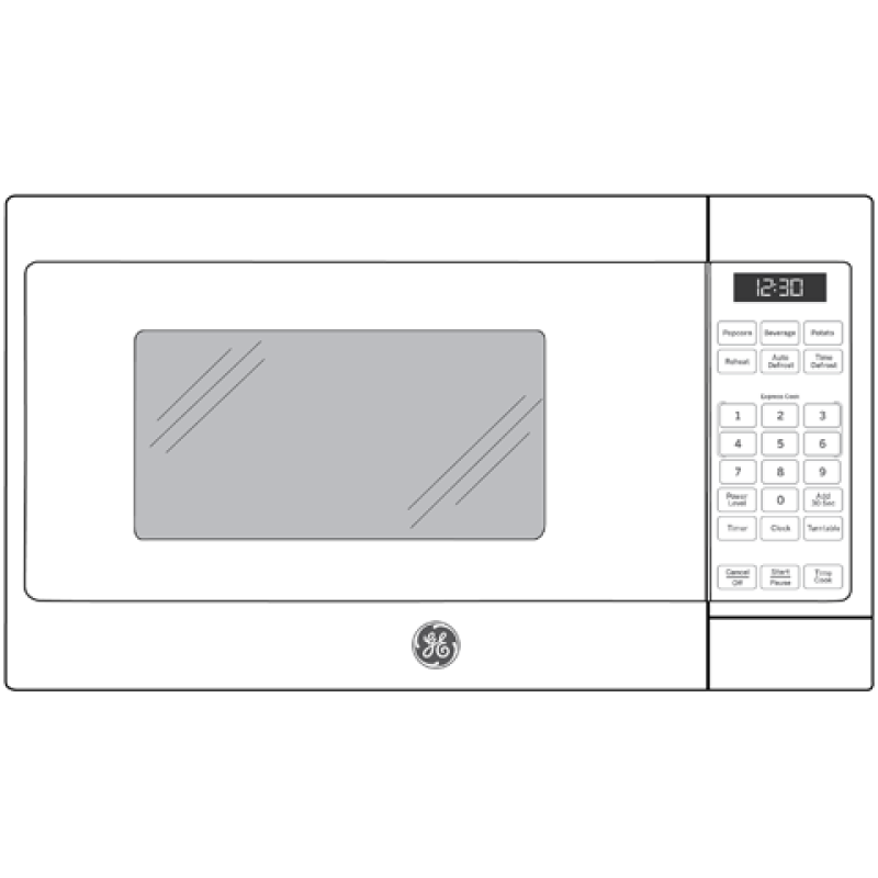 GE 0.7 Cu. Ft. Spacemaker Countertop Microwave Oven - Other (JEM3072DHBB)
