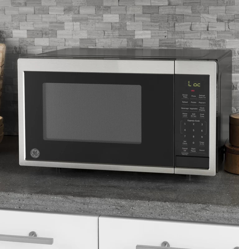 GE 0.9 Cu. Ft. Capacity Countertop Microwave Oven - Stainless Steel (JES1095SMSS)