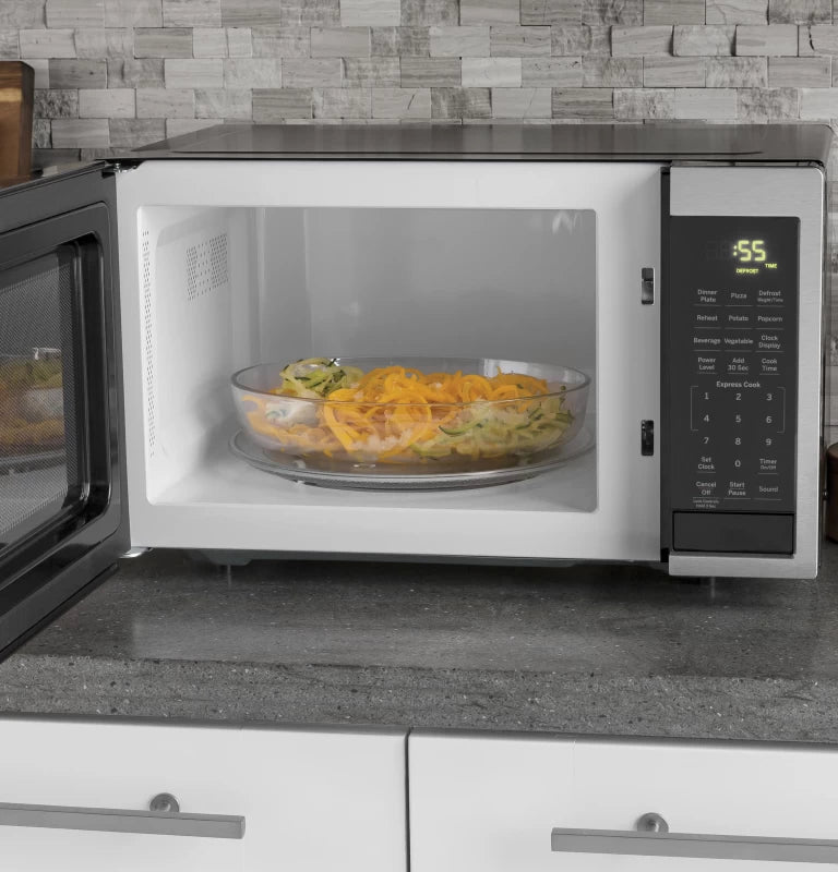 GE 0.9 Cu. Ft. Capacity Countertop Microwave Oven - Stainless Steel (JES1095SMSS)