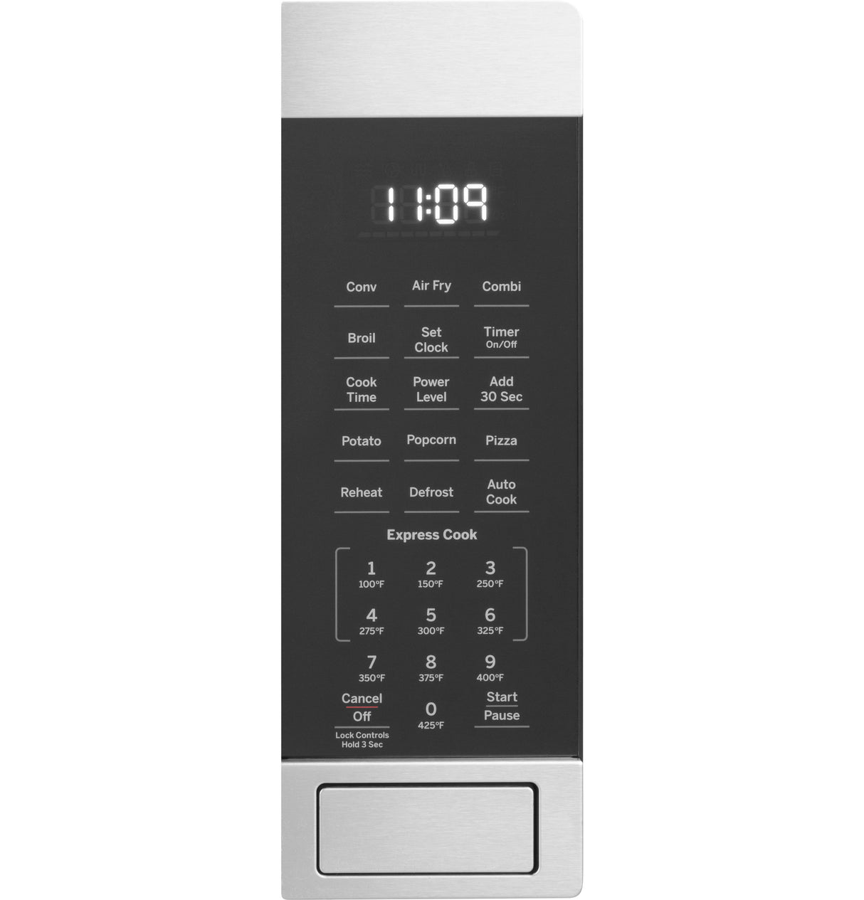 GE 1.0 Cu. Ft. Capacity Countertop Convection Microwave Oven with Air Fry - Stainless Steel (JES1109RRSS)