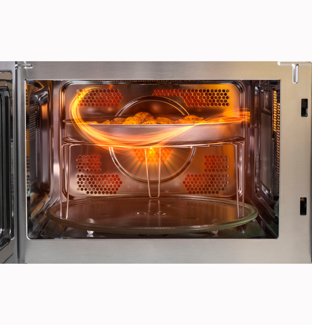 GE 1.0 Cu. Ft. Capacity Countertop Convection Microwave Oven with Air Fry - Stainless Steel (JES1109RRSS)