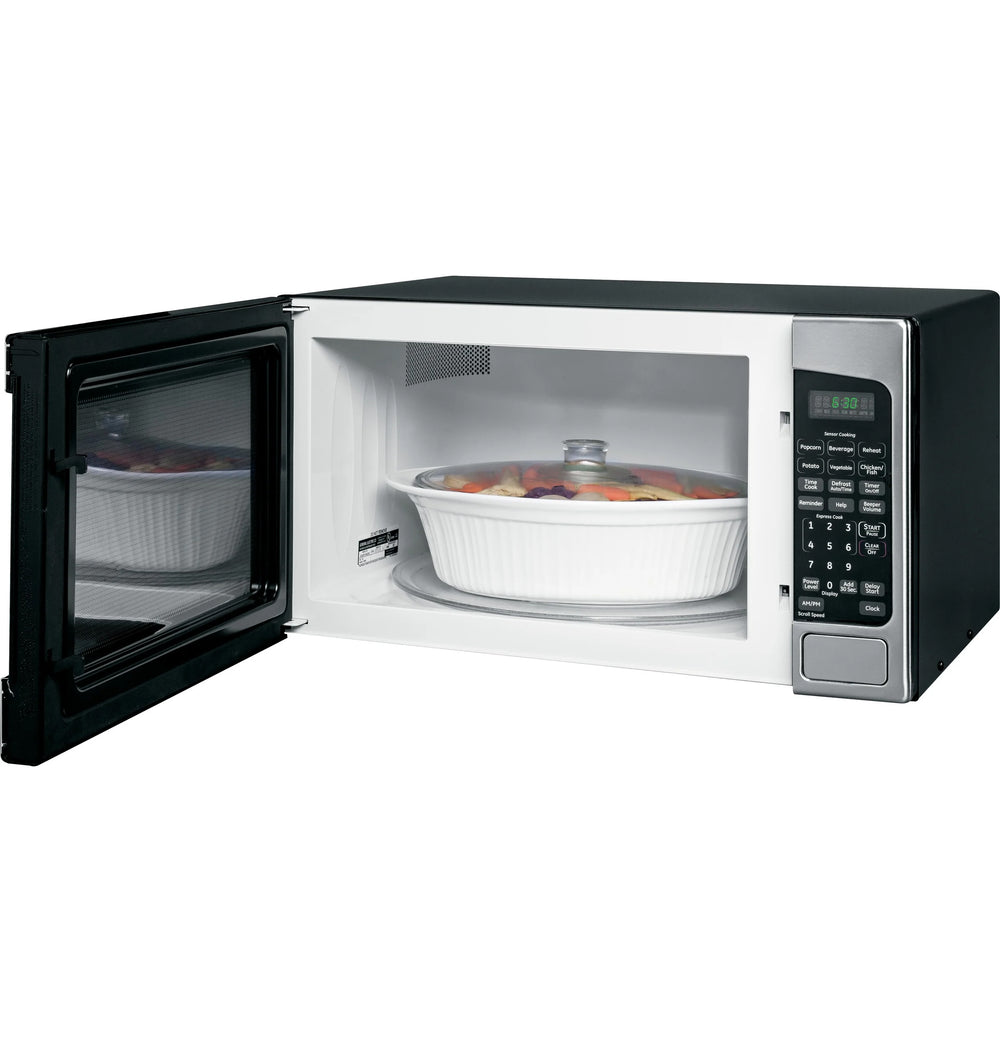 GE 2.0 Cu. Ft. Capacity Countertop Microwave Oven - Stainless Steel/Black (JES2051SNSS)