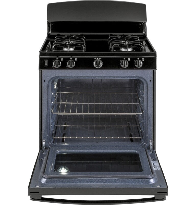 GE 30" Free-Standing Gas Range - Black (JGBS30DEKBB)