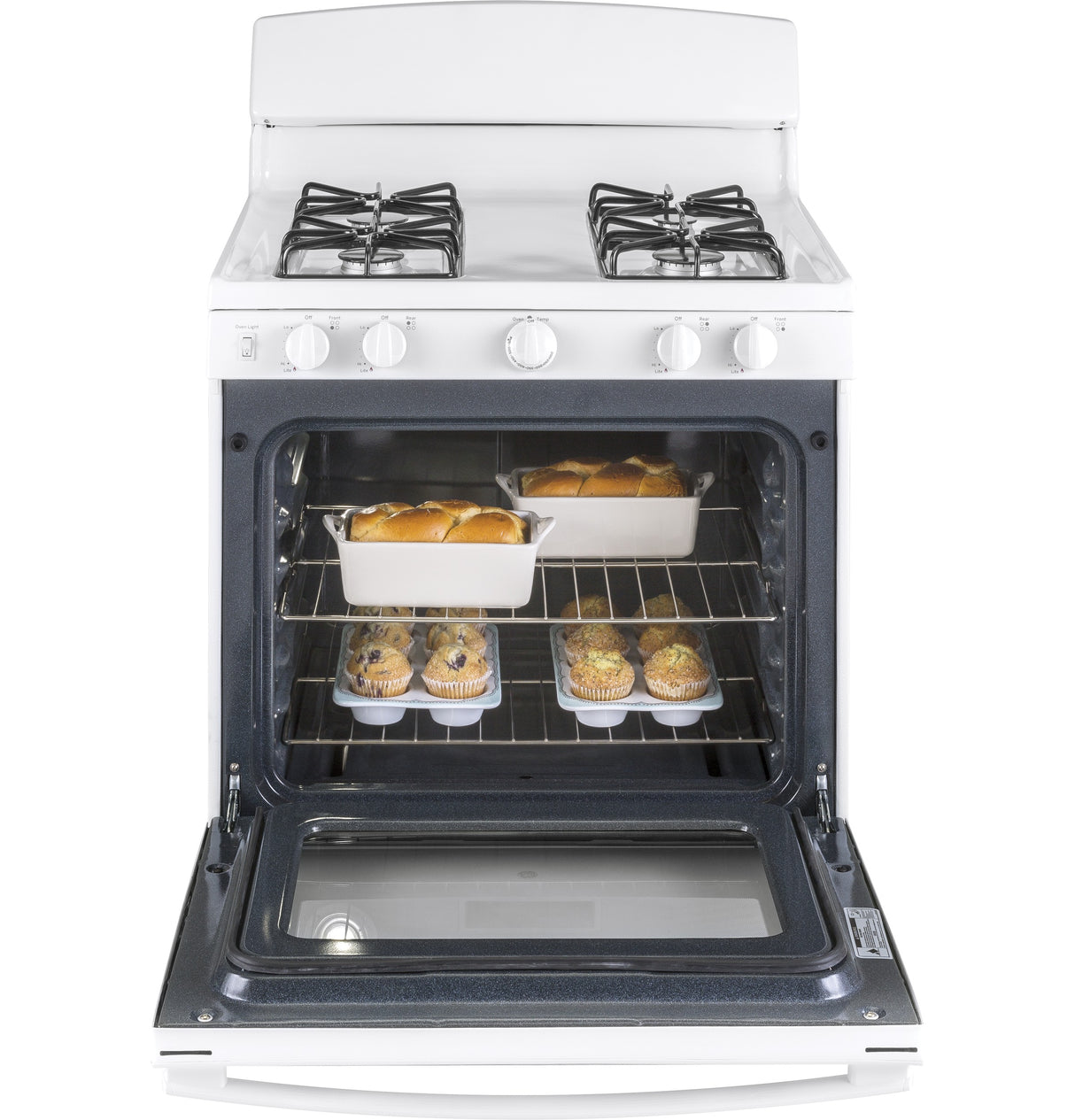 GE 30" Free-Standing Gas Range - White (JGBS30DEKWW)
