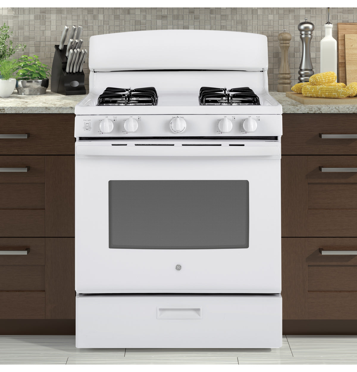 GE 30" Free-Standing Gas Range - White (JGBS30DEKWW)