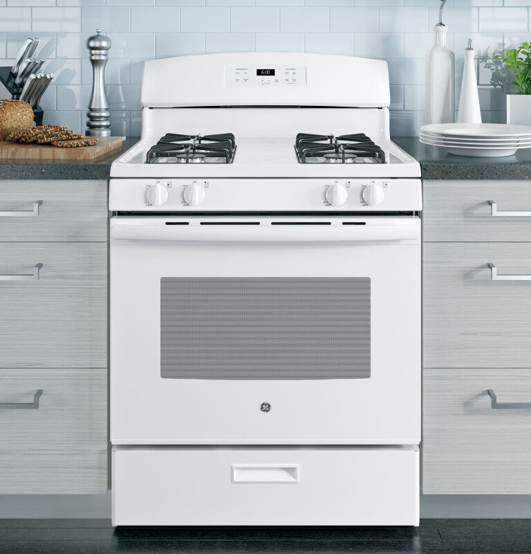 GE GE RANGE GAS 30" - White (JGBS60DEKWW)