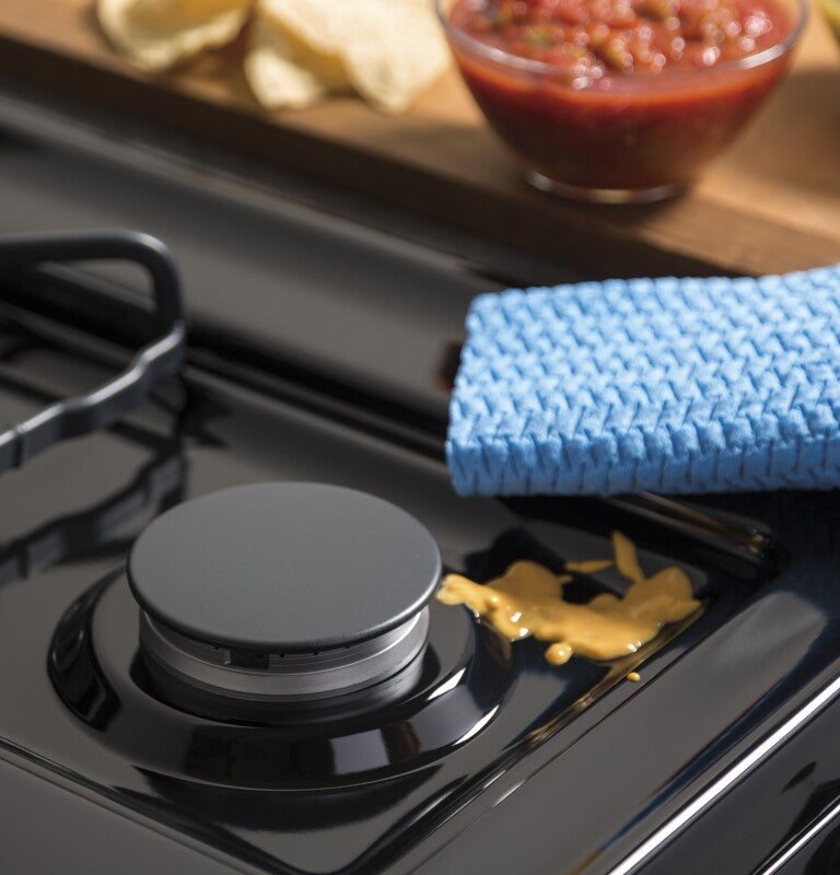 GE 30" Free-Standing Gas Range - Stainless Steel/Black (JGBS60REKSS)