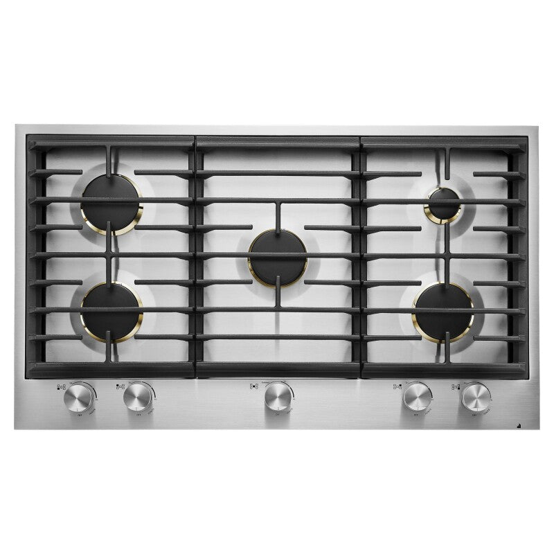 JennAir Euro-Style 36" 5-Burner Gas Cooktop - Stainless Steel (JGC3536GS)