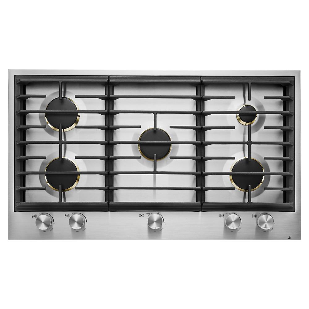 JennAir Euro-Style 36" 5-Burner Gas Cooktop - Stainless Steel (JGC3536GS)