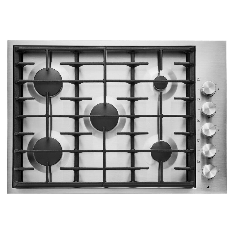 JennAir Euro-Style 30" 5-Burner Gas Cooktop - Stainless Steel (JGC7530BS)