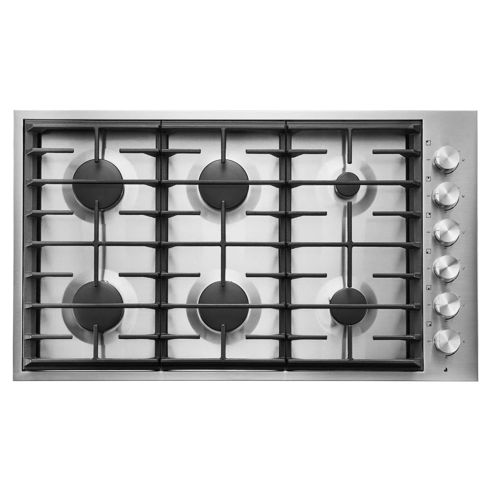 JENNAIR Euro-style 36" 6-burner Gas Cooktop - Stainless Steel (JGC7636BS)