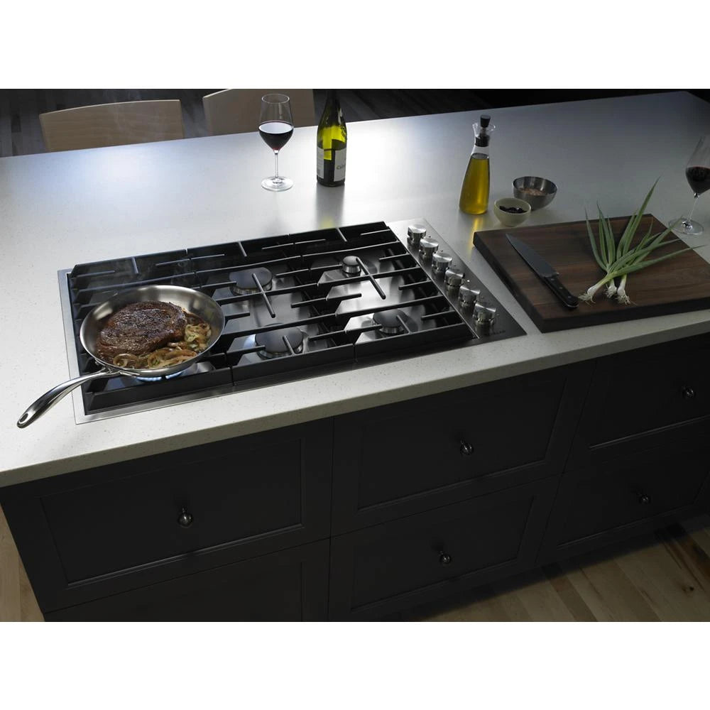 JENNAIR Euro-style 36" 6-burner Gas Cooktop - Stainless Steel (JGC7636BS)