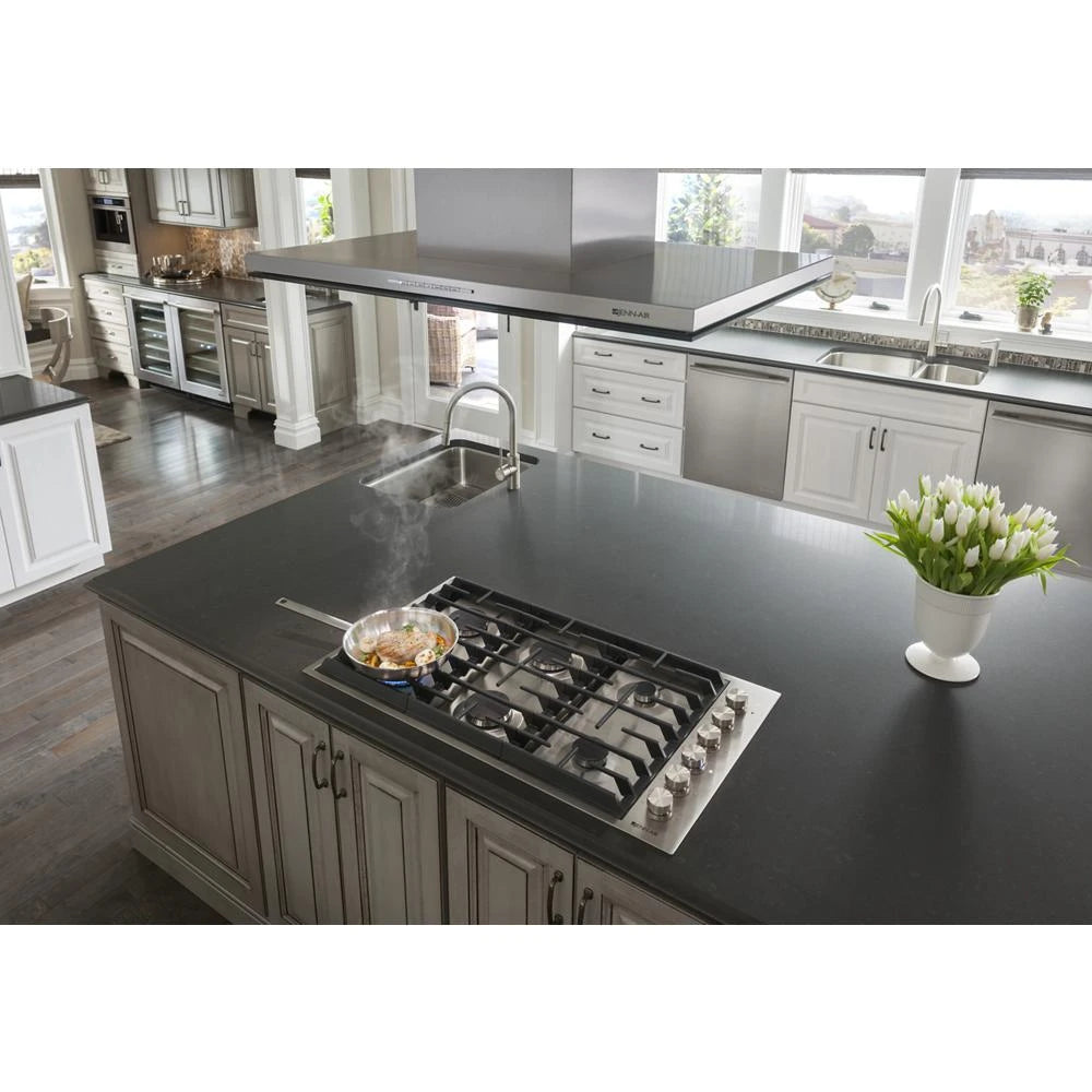 JENNAIR Euro-style 36" 6-burner Gas Cooktop - Stainless Steel (JGC7636BS)