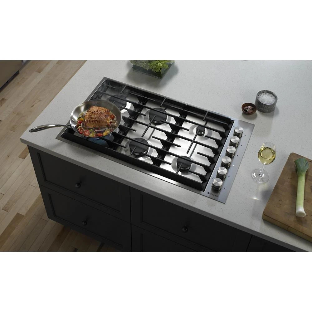 JENNAIR Euro-style 36" 6-burner Gas Cooktop - Stainless Steel (JGC7636BS)