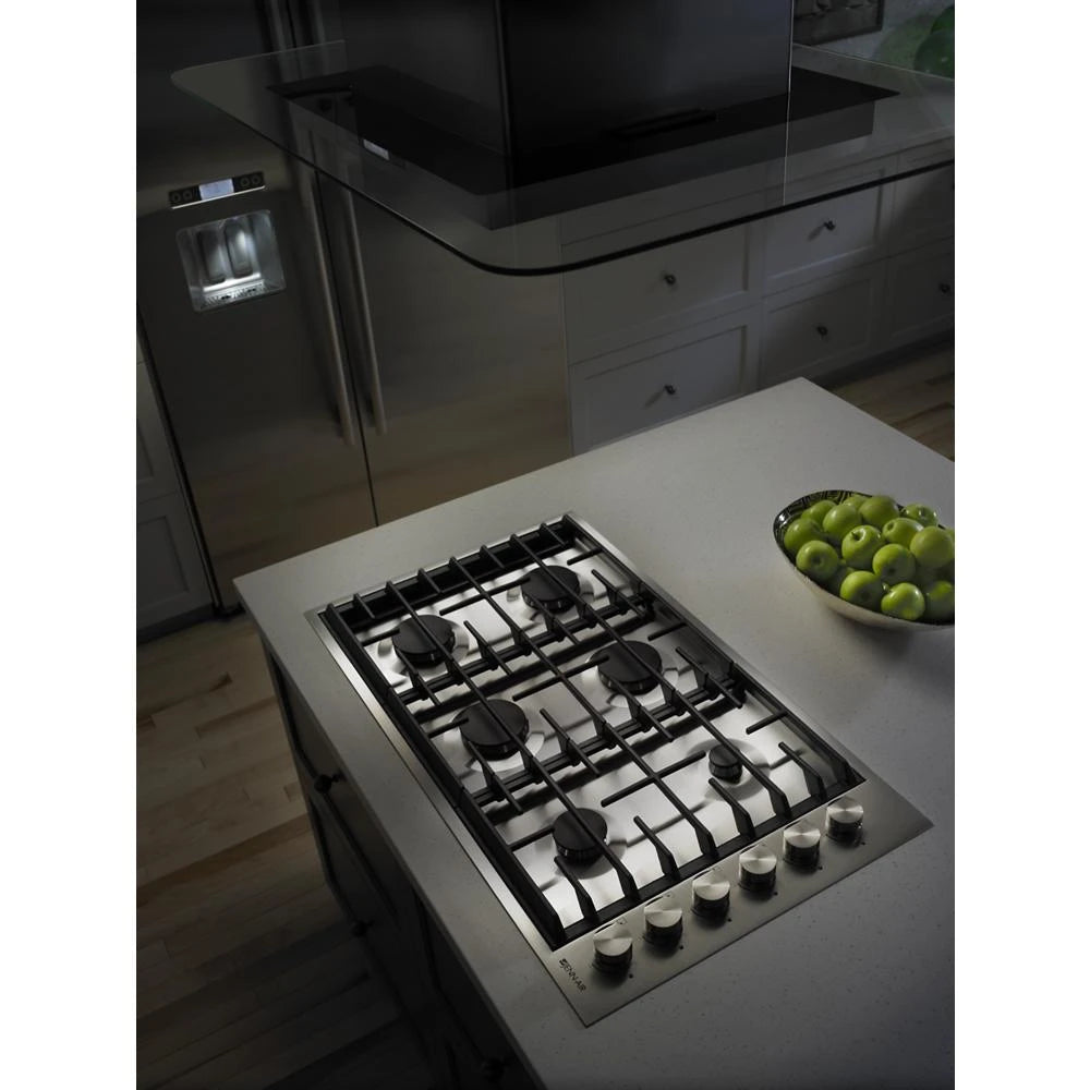 JENNAIR Euro-style 36" 6-burner Gas Cooktop - Stainless Steel (JGC7636BS)