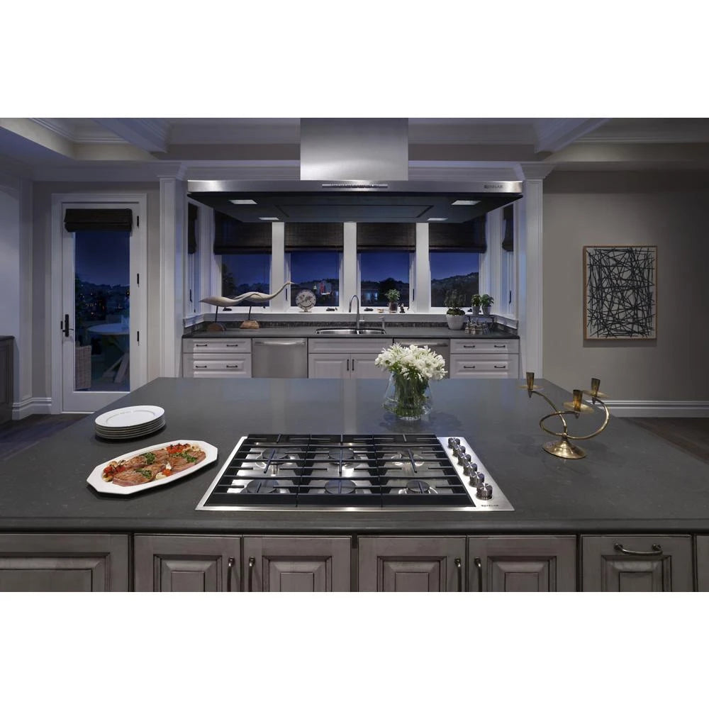 JENNAIR Euro-style 36" 6-burner Gas Cooktop - Stainless Steel (JGC7636BS)