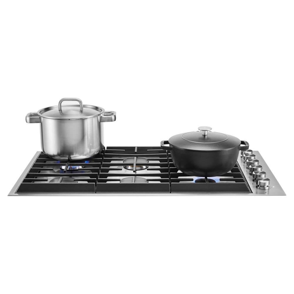 JennAir Euro-Style 36" 6-Burner Gas Cooktop - Stainless Steel (JGC7636BS)