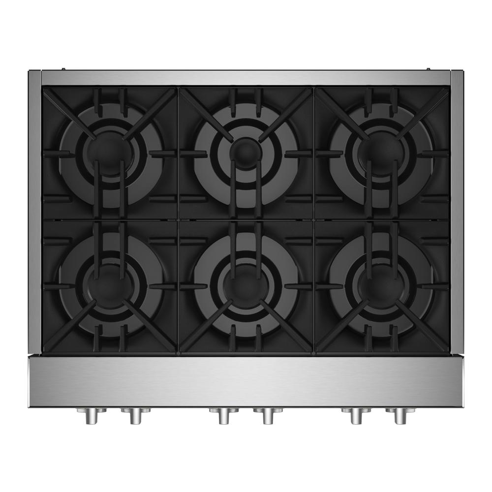 JennAir RISE 36" Gas Rangetop - Stainless Steel (JGCP436HL)
