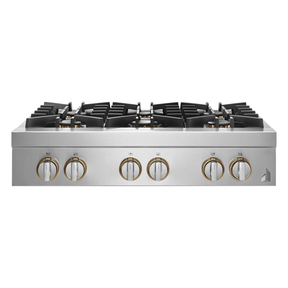 JennAir RISE 36" Gas Rangetop - Stainless Steel (JGCP436HL)