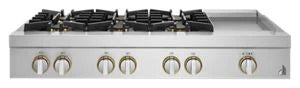 JENNAIR Rise™ 48" Gas Rangetop - Stainless Steel (JGCP548HL)