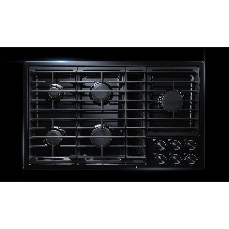 JennAir 36” JX3™ Gas Downdraft Cooktop - Black (JGD3536GB)